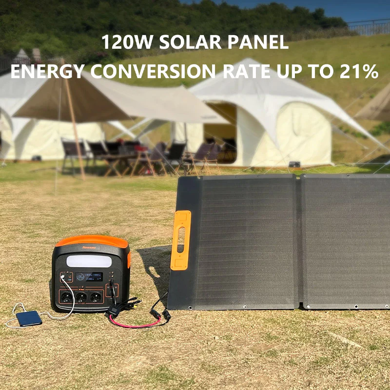 120W Portable Solar Panel – Foldable Off-Grid Power Solution - Image 6
