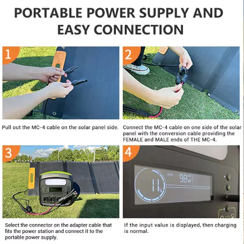 120W Portable Solar Panel – Foldable Off-Grid Power Solution - Image 7