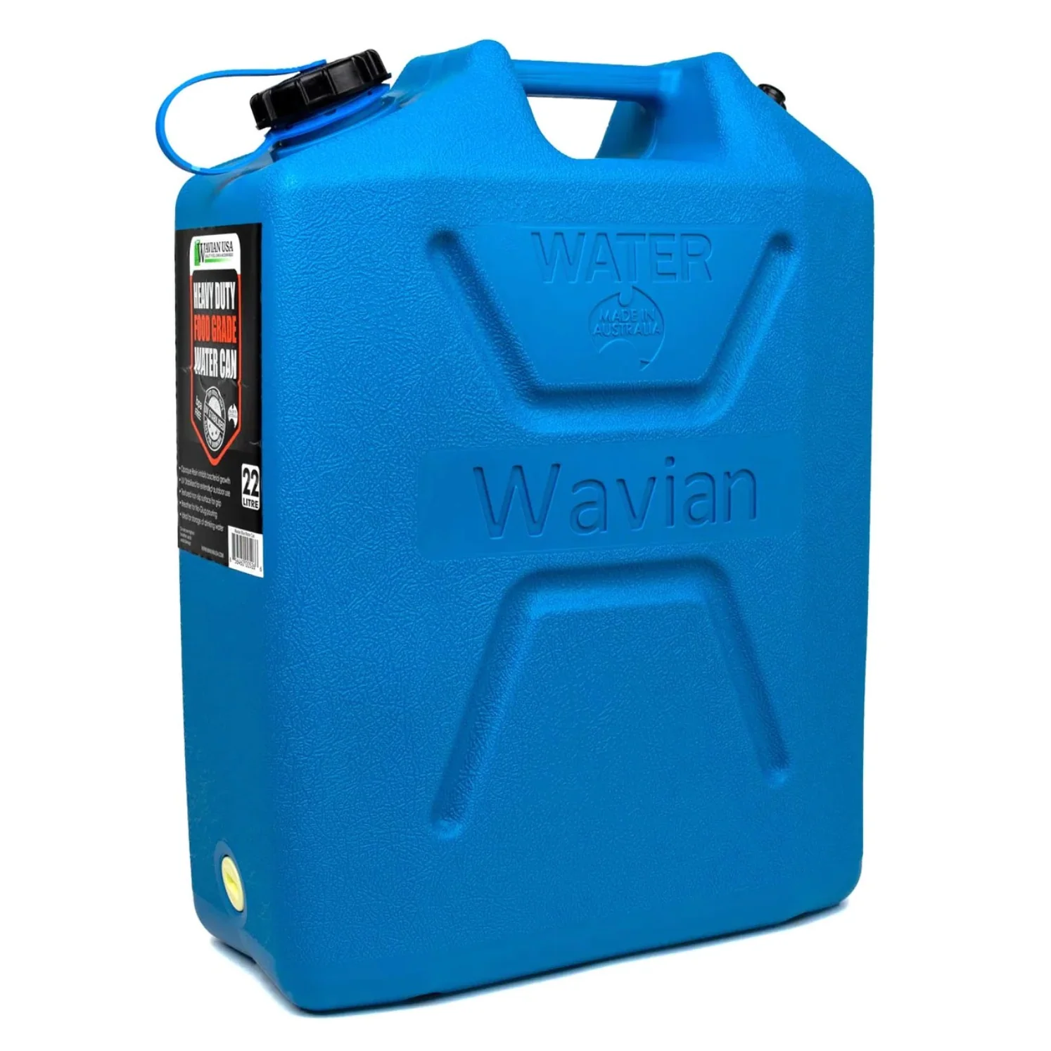 Water Can with Spout - 22L (5.8G) - Blue