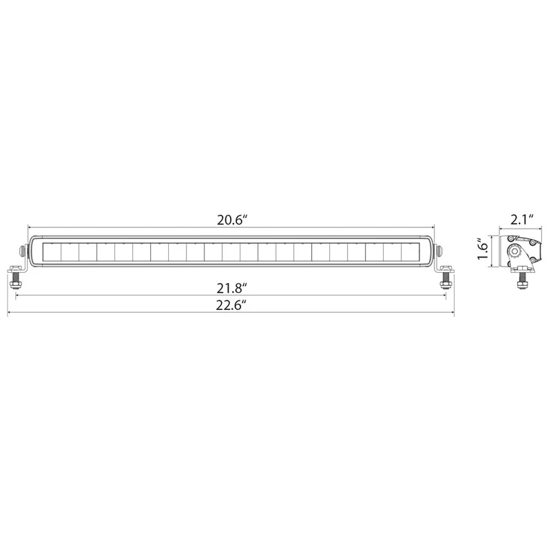 Bright Saber-X LED Single Row Light Bar - 20" - Image 6
