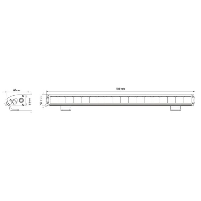 BrightSource Titanium LED Light Bar Street Legal - Image 5