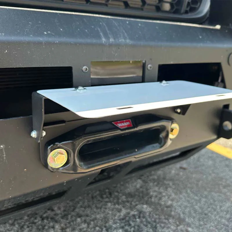 Flip Up Front License Plate Holder - Hawse Fairlead