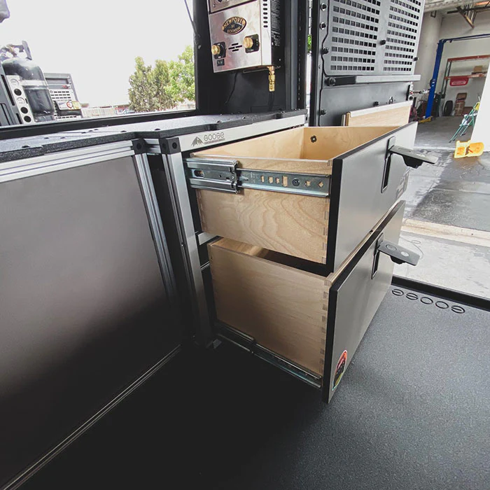 Alu-Cabin Dodge Ram 6'4" Rear Double Drawer Module - Image 3
