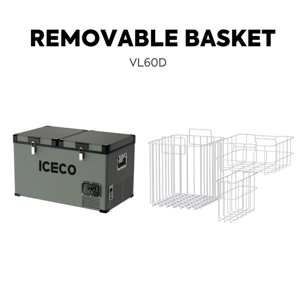 ICECO VL60 Dual Zone Fridge Freezer – 60L (63.4QT) - Image 6