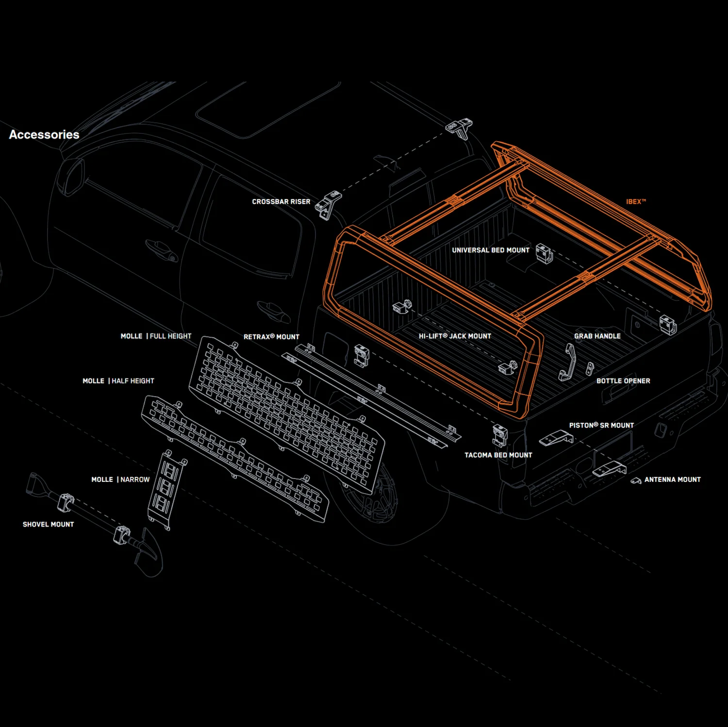 Küat IBEX Truck Bed Rack - Image 6