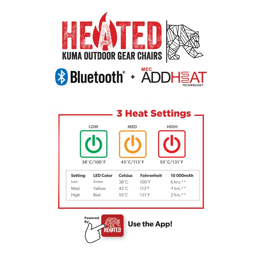 KUMA Bear Buddy Bluetooth Heated Chair - Image 5