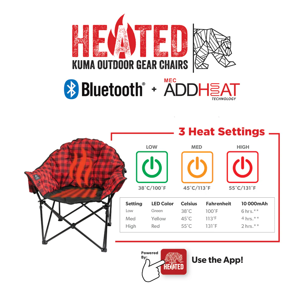 KUMA Lazy Bear Bluetooth Heated Chair - Image 6