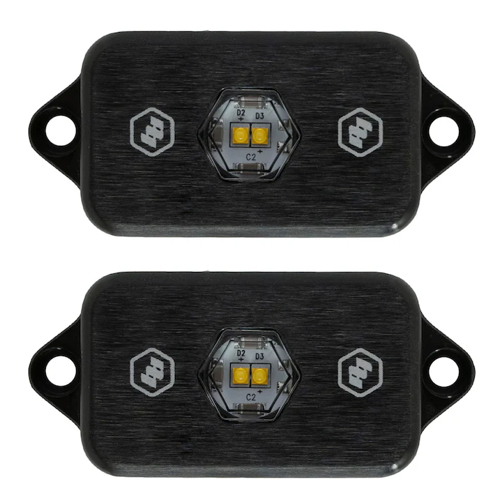 Prinsu Cab Rack | Baja Designs Rock Light Combo Kit - Toyota Tacoma Double Cab - Image 4