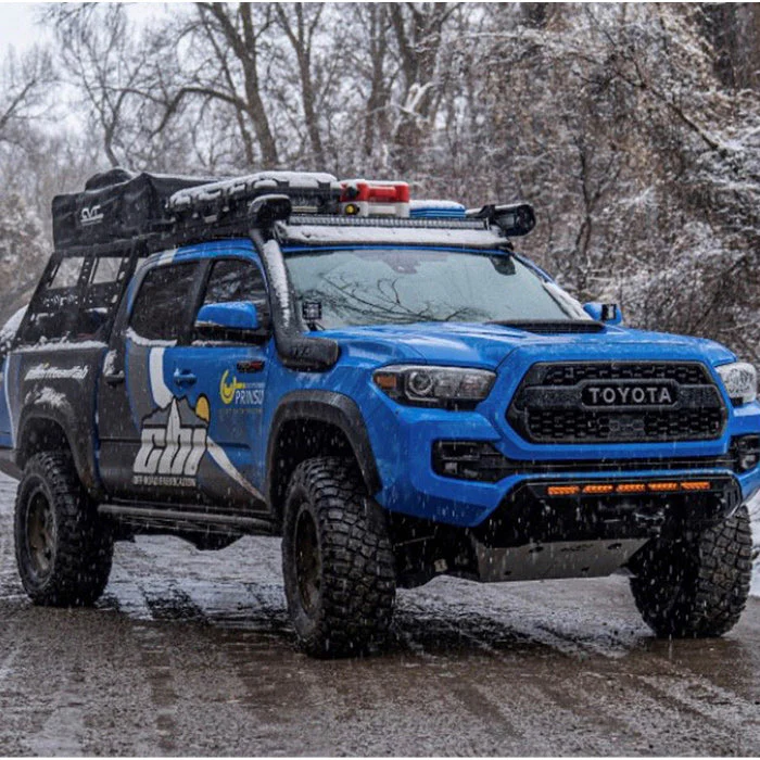Prinsu Cab Rack | Baja Designs Rock Light Combo Kit - Toyota Tacoma Double Cab - Image 5