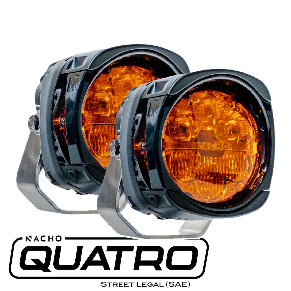 Quatro SAE Spot Combo With Amber Lens