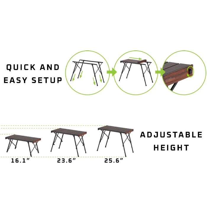 Quick Fold Aluminum Camp Table - Image 5