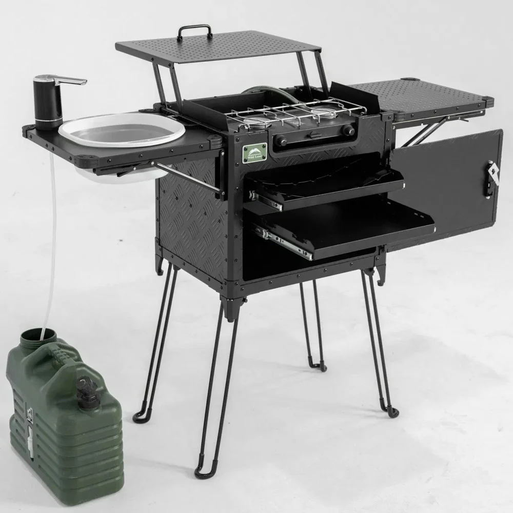 Wild Land Kitchen Box V2 Pro – Foldable Camping Kitchen