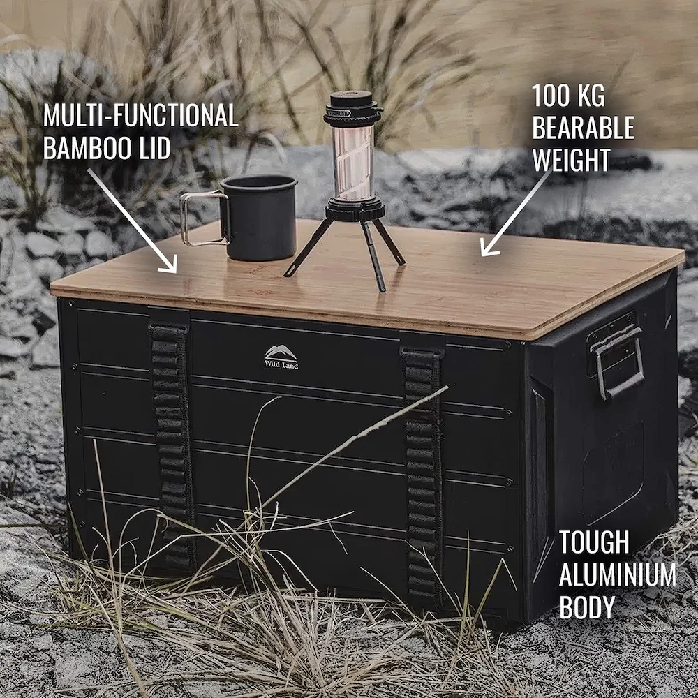 Wild Land Storage Box Pro – 48L Collapsible Aluminum - Image 2