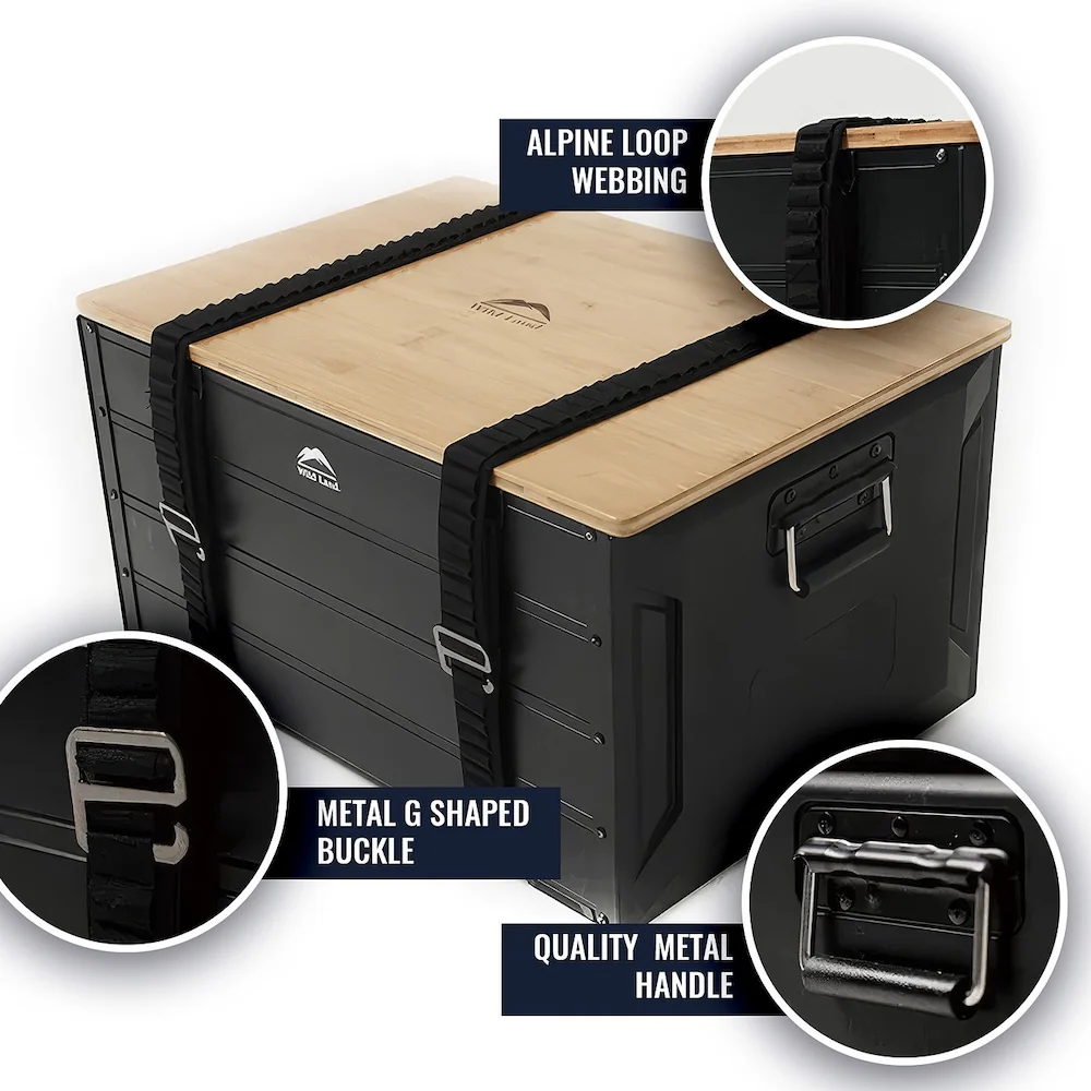 Wild Land Storage Box Pro – 48L Collapsible Aluminum - Image 5